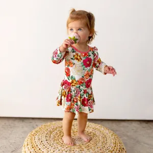 Fall In Love Twirling Bodysuit Dress (3M-24M)