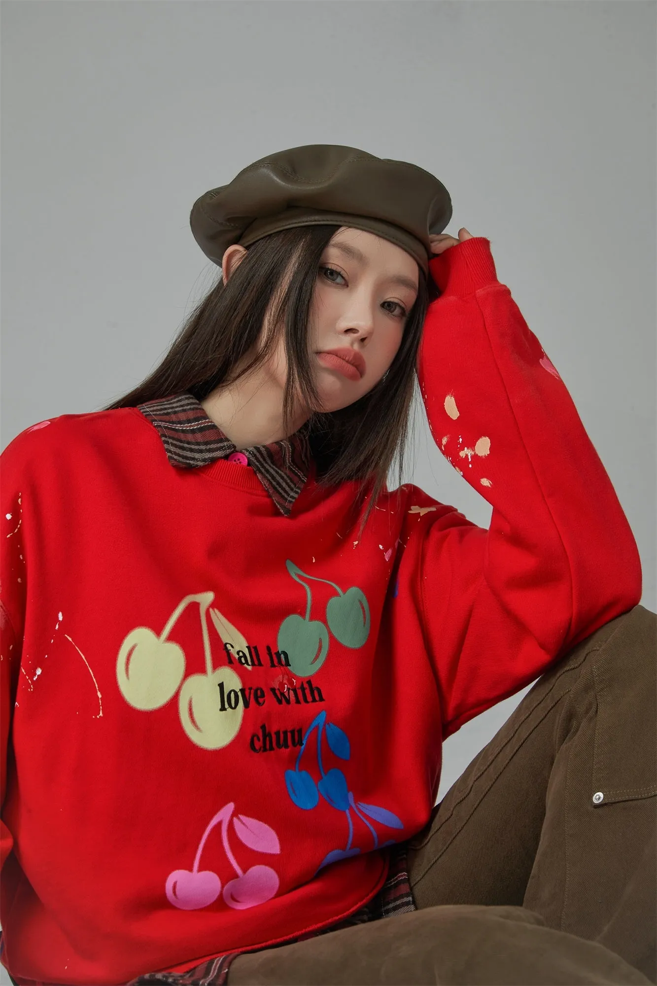 Fall In Love With Chuu Cherry Sweatshirt