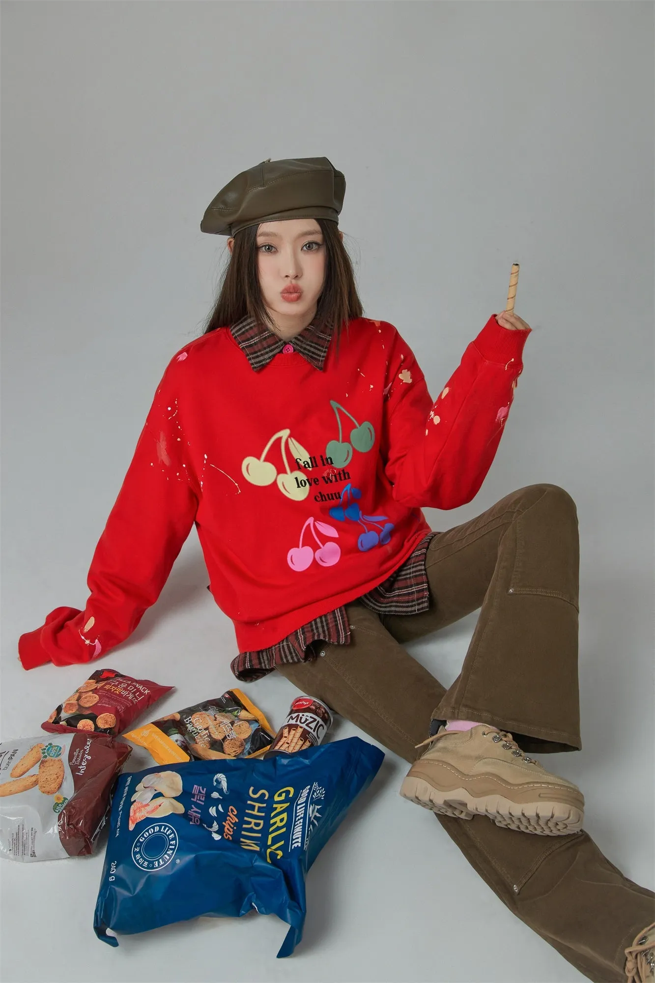 Fall In Love With Chuu Cherry Sweatshirt