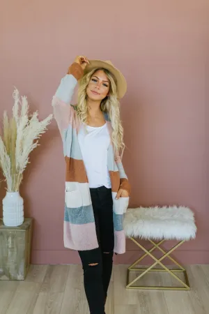 Favorite Striped Pocket Cardigan