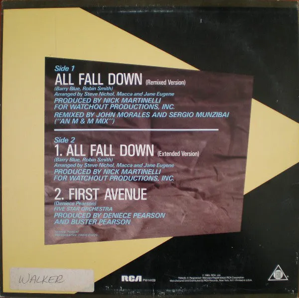 Five Star - All Fall Down (12") (VG )