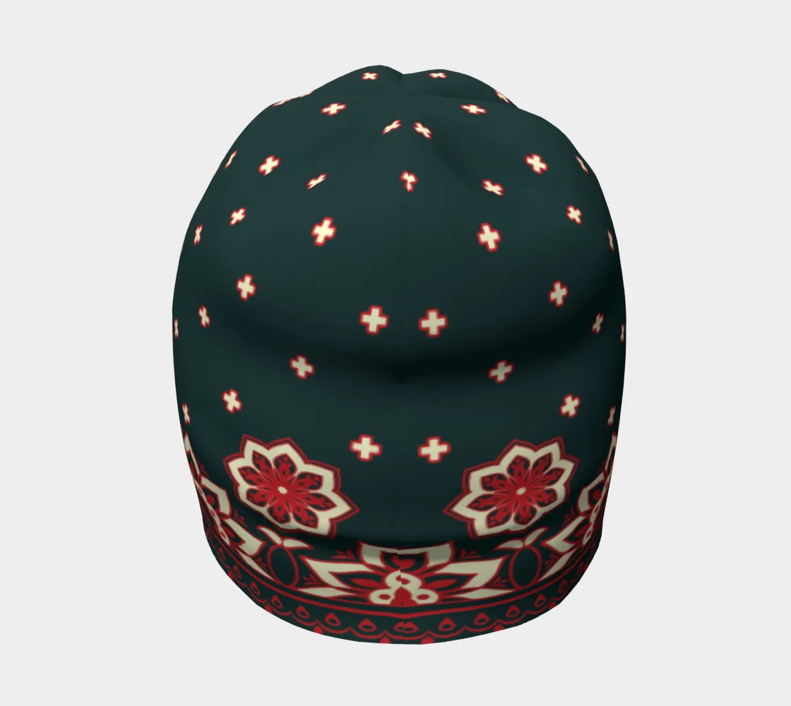 Floral Abstract Beanie