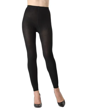 Footless Ribbed Sweater Tights