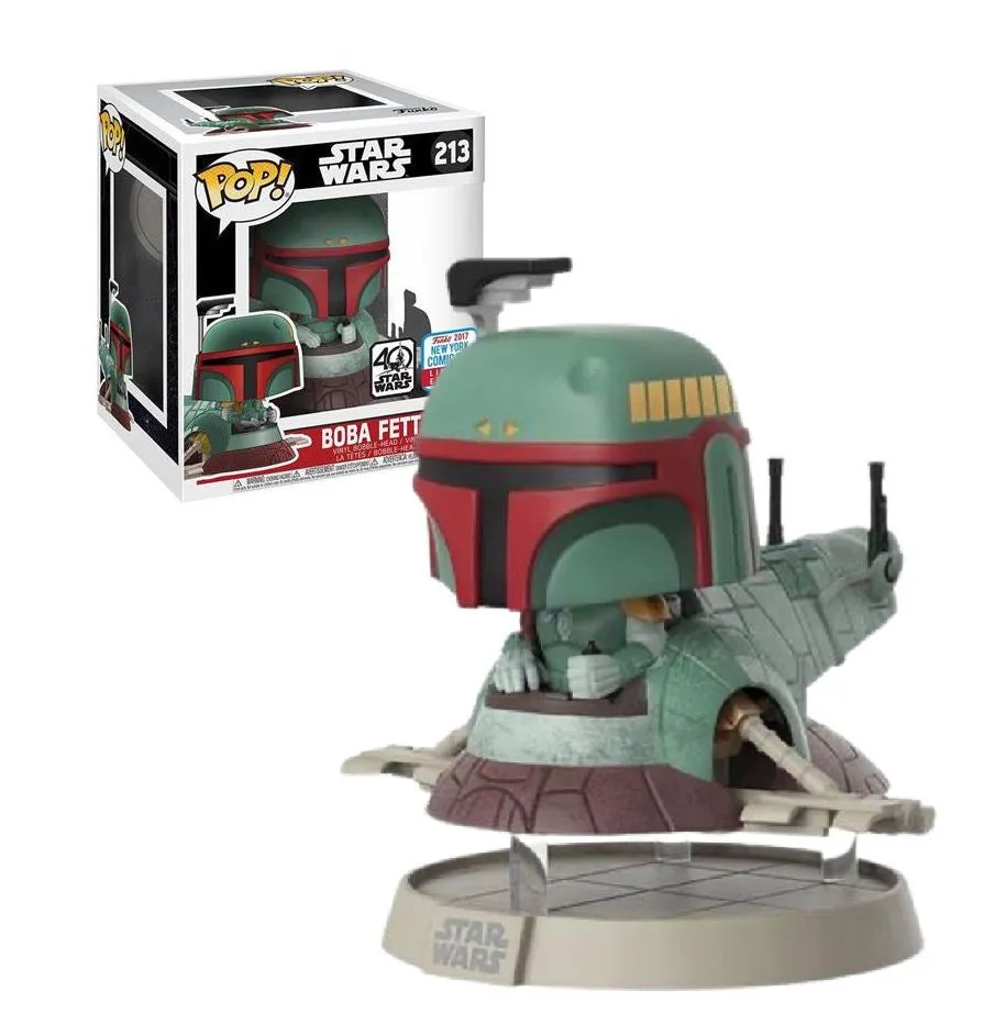 Funko Pop Vinyl Bobblehead Boba Fett W/Slave 1 #213