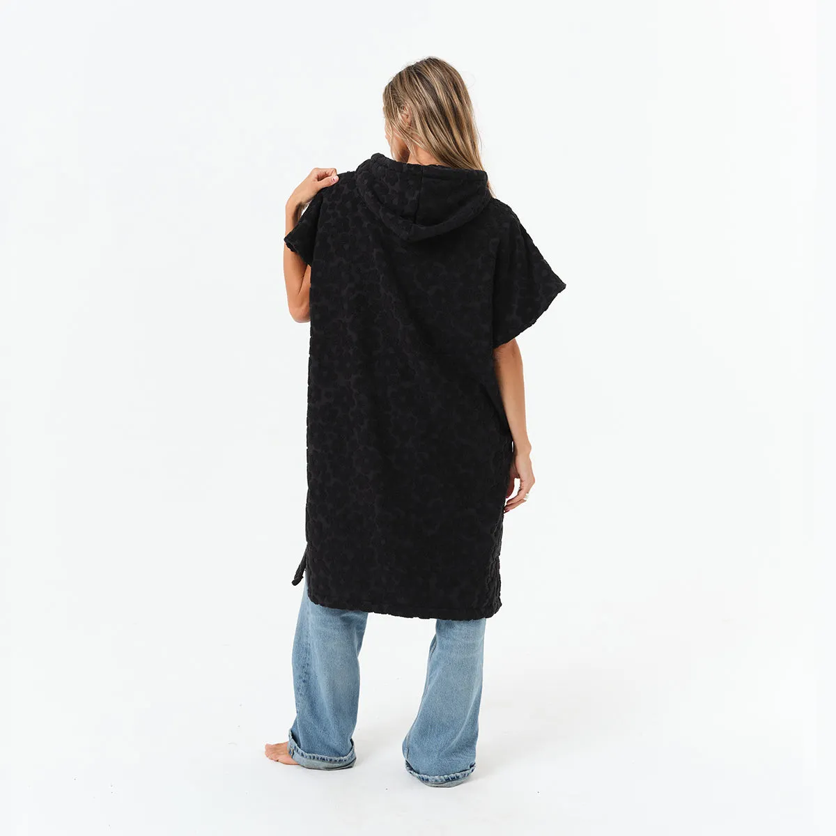 Ginny Extra-Warm Poncho - Black