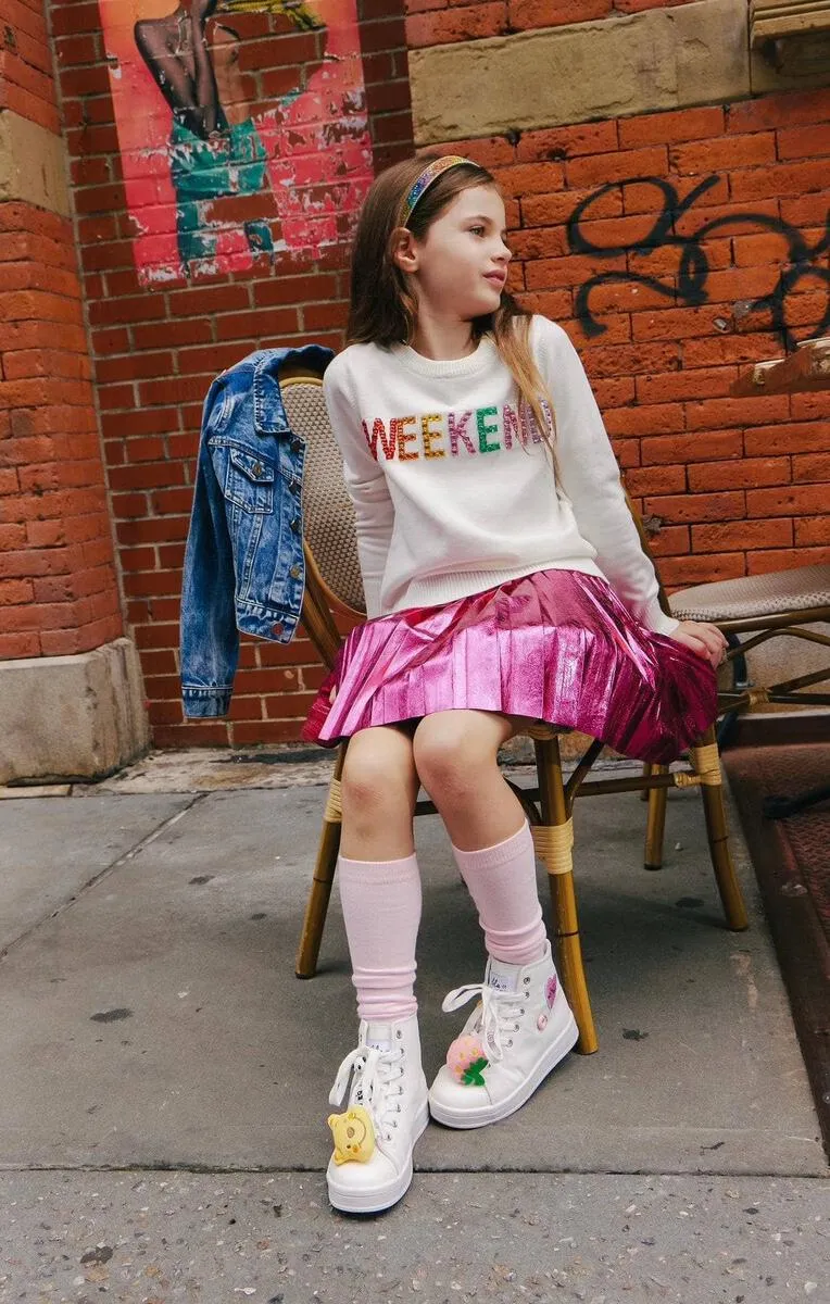 Girls Jeweled WEEKEND Shirt