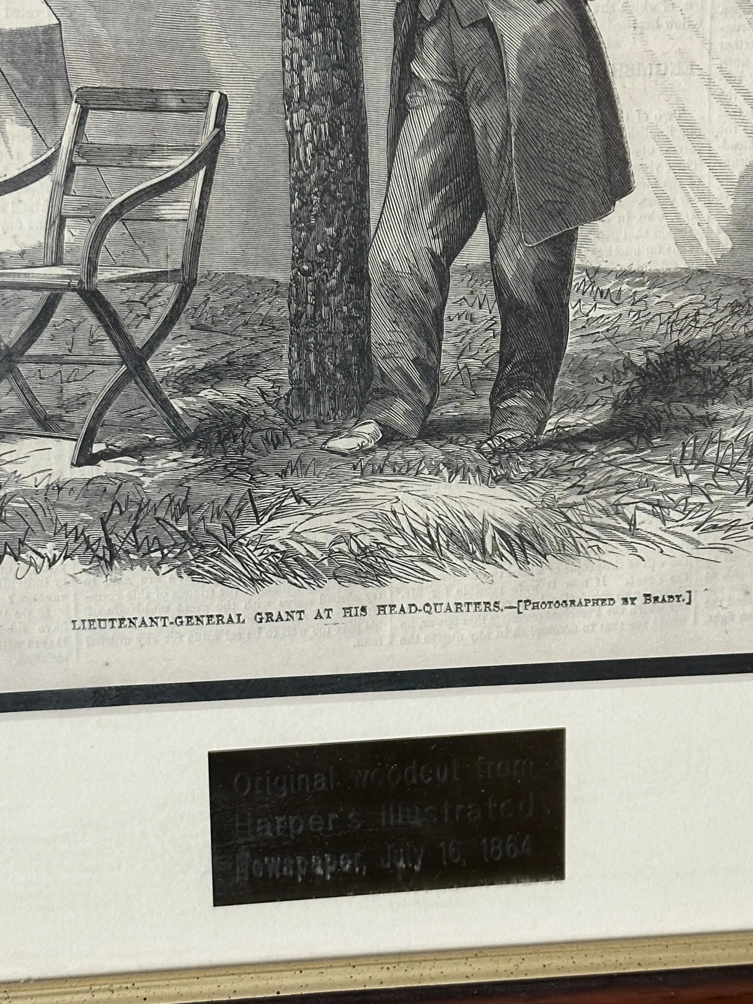 Grant at his Headquarters on the cover of "Harper's Weekly" for July 16, 1864