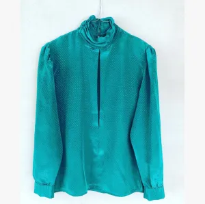 Green Secretary Blouse