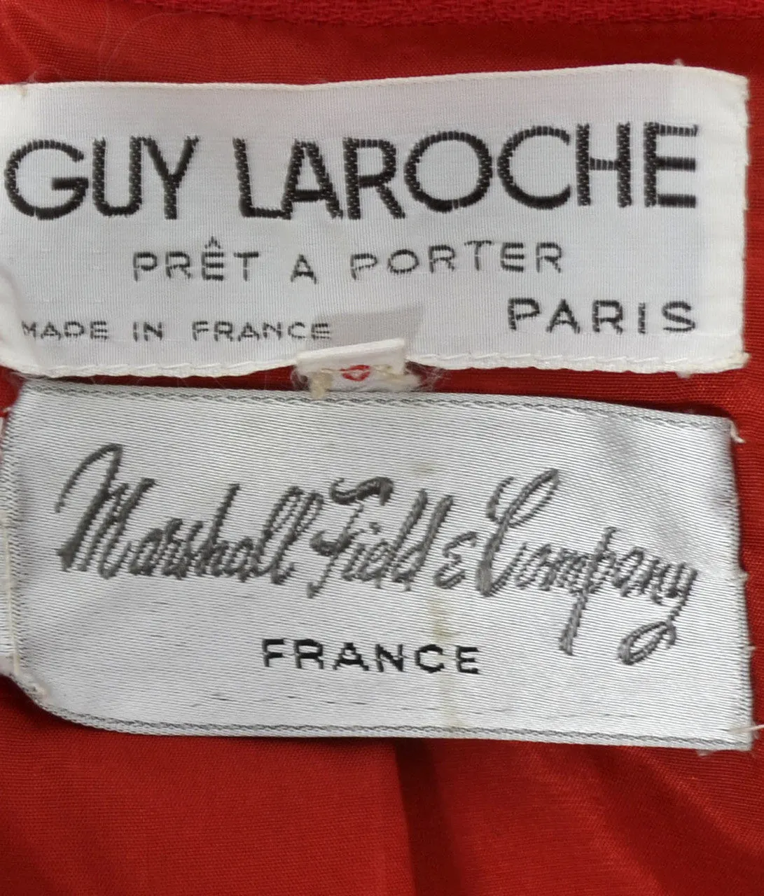 Guy Laroche vintage zip front jacket Marshall Field France