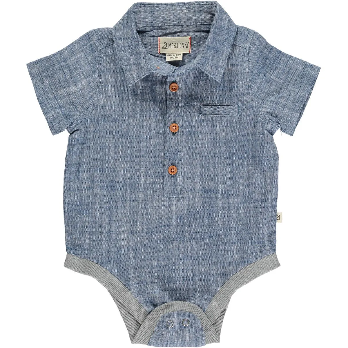 Helford Onesie - Heathered Dark Blue