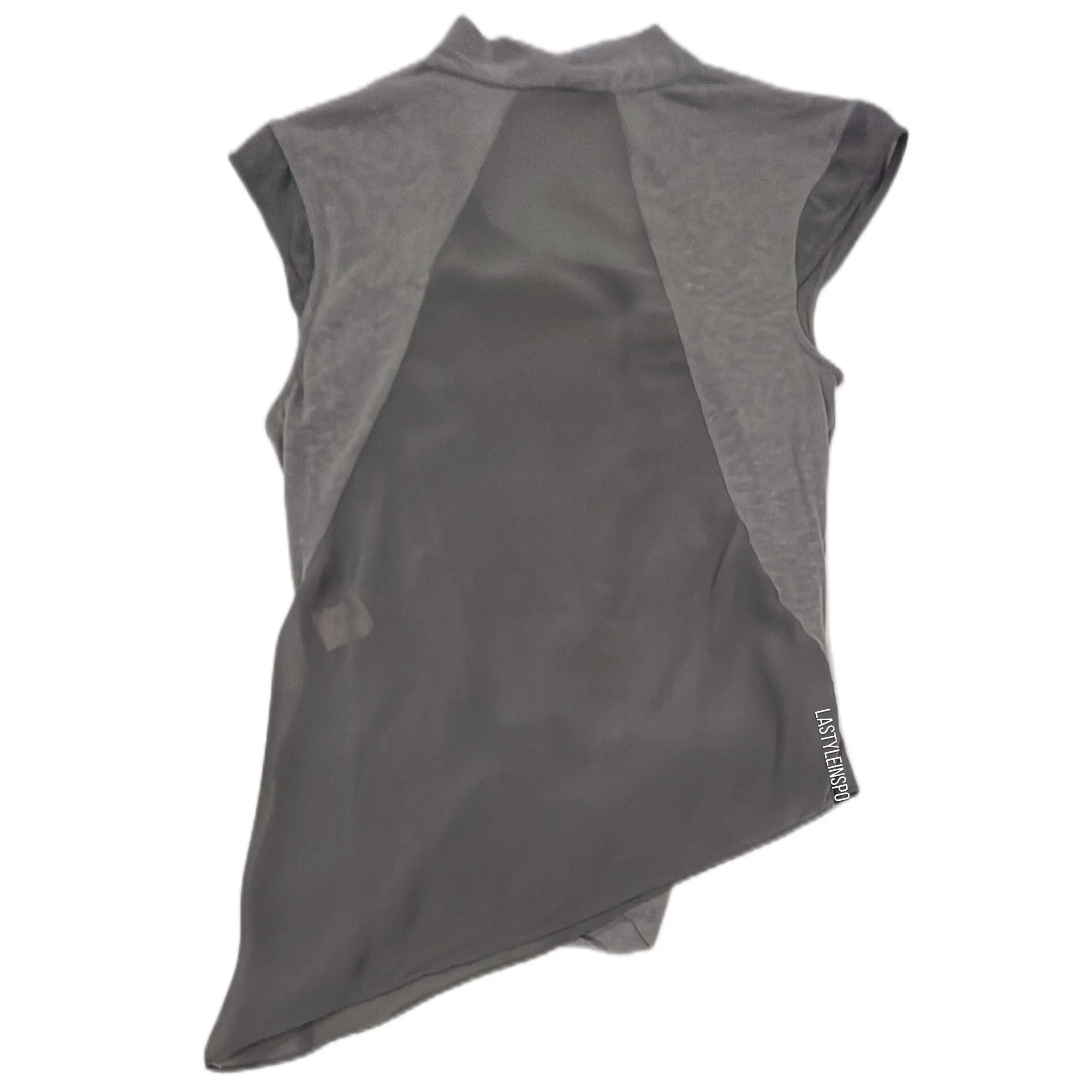 Helmut Lang Asymmetrical Blouse in Gray Size Small