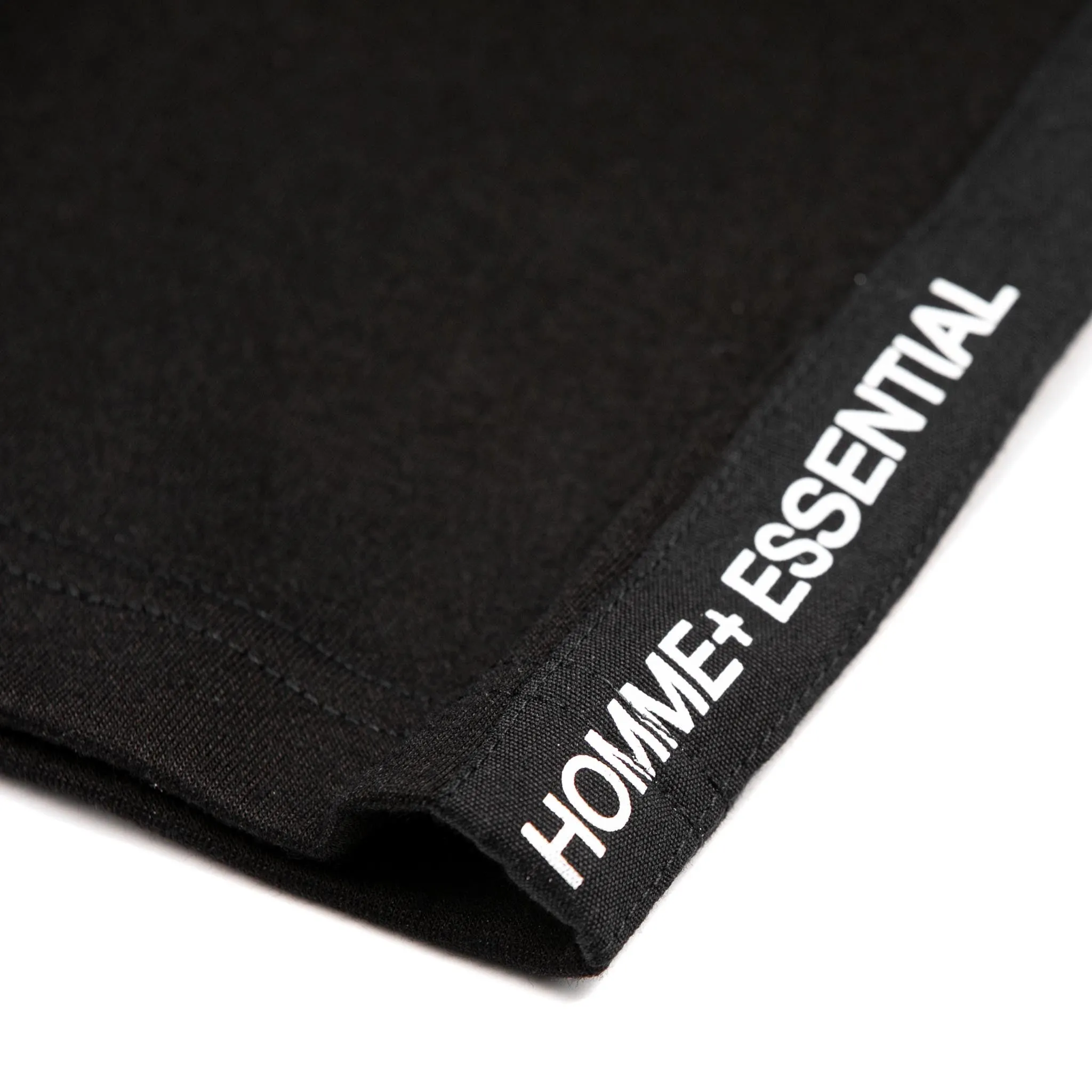 HOMME  'ESSENTIAL' Side Taping Tee Black