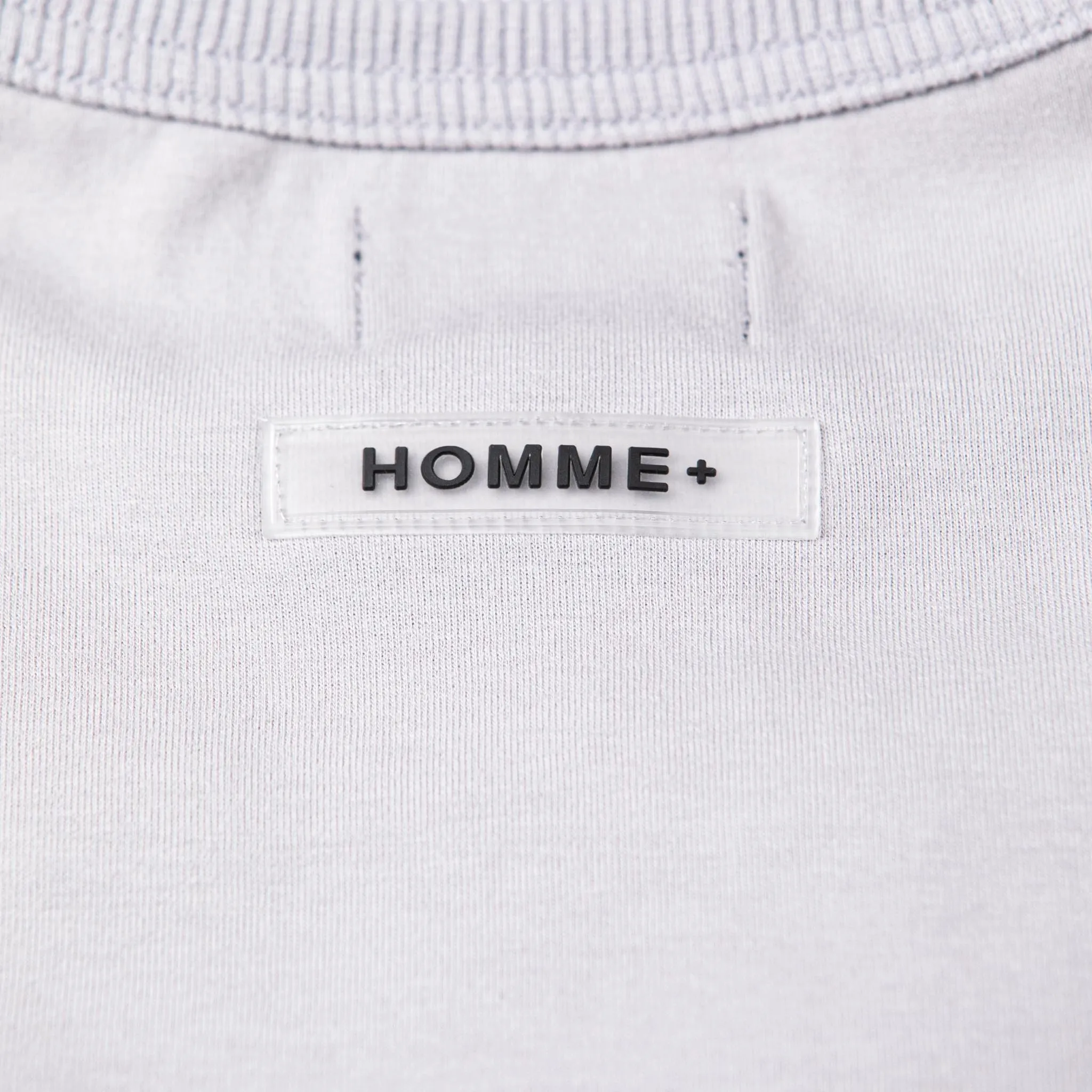 HOMME  'ESSENTIAL' Side Taping Tee Grey