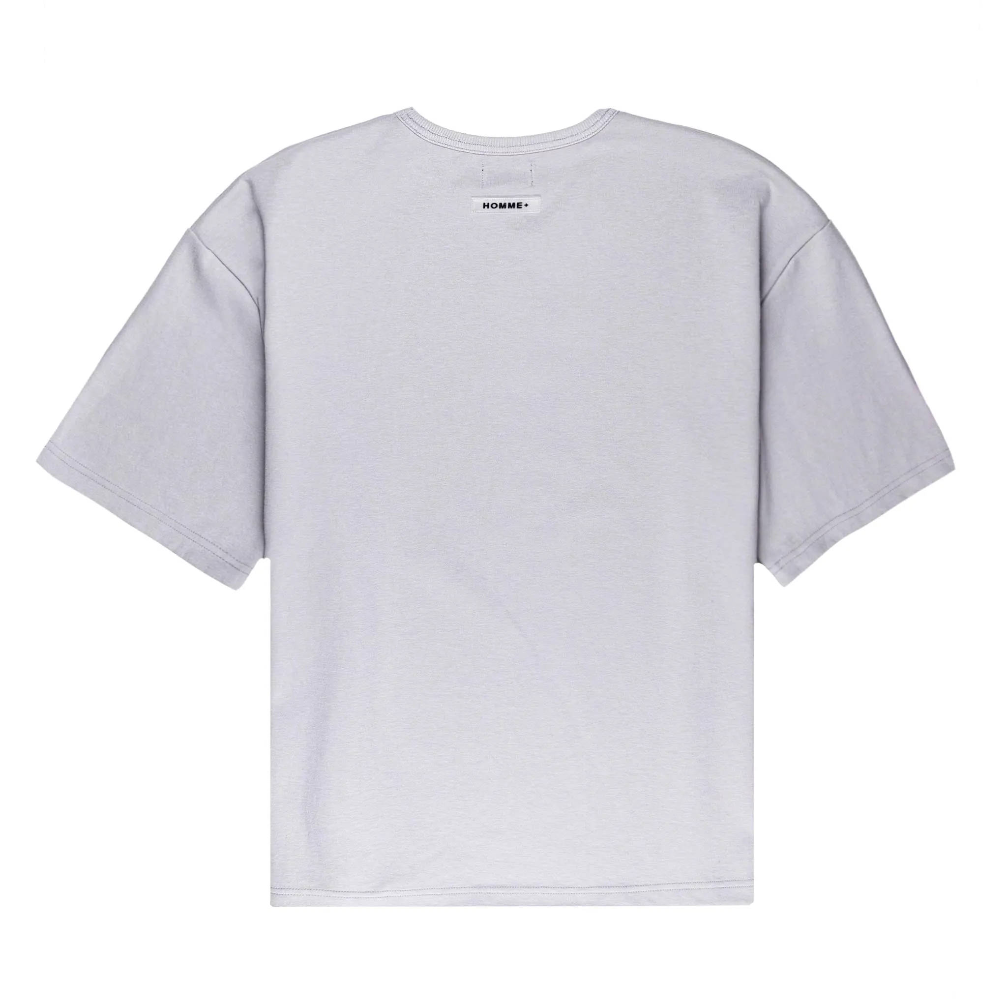 HOMME  'ESSENTIAL' Side Taping Tee Grey