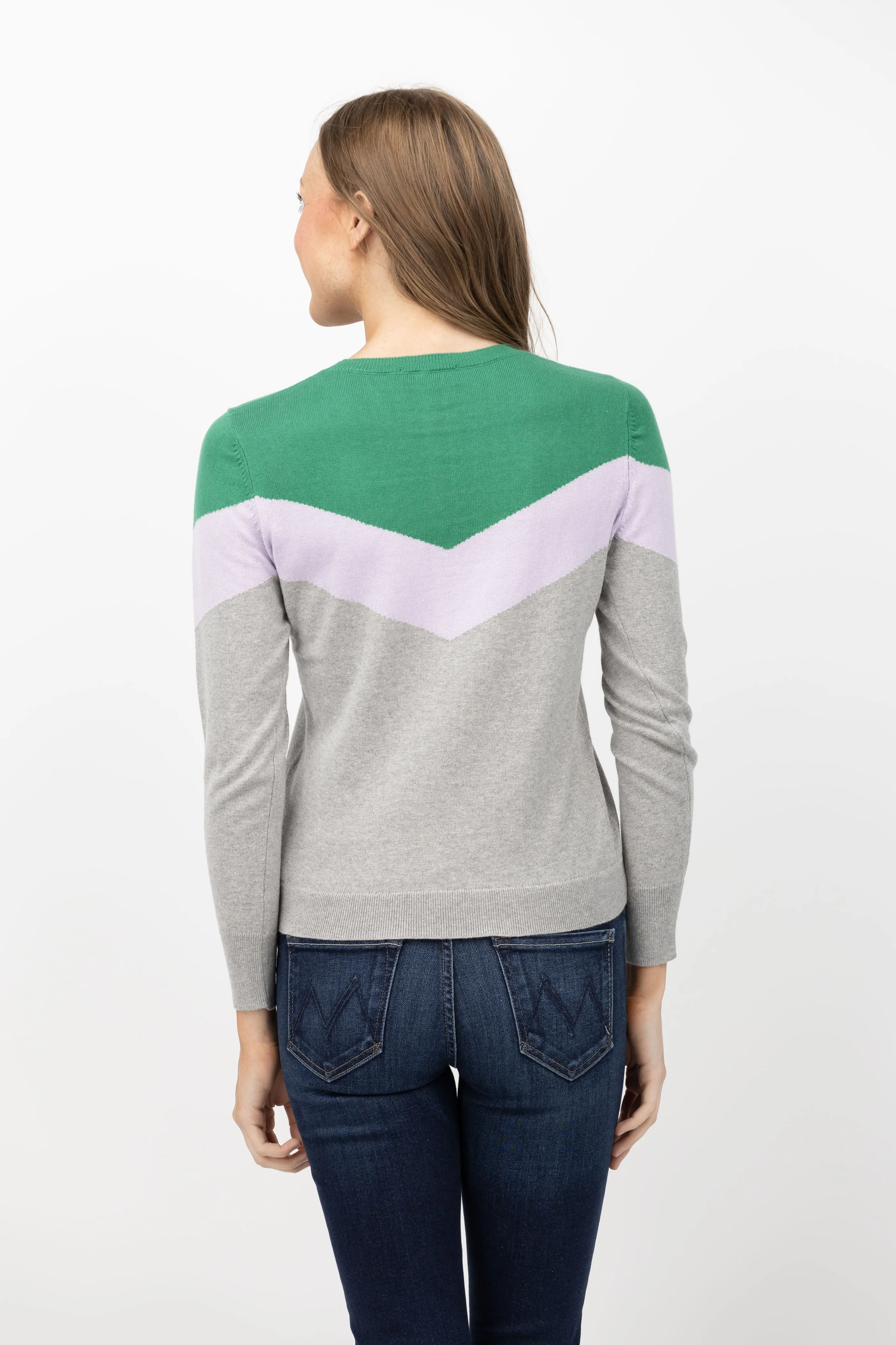 J. Society Chevron Sweater in Heather