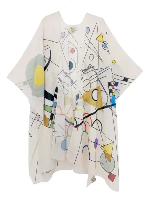 JC070922 Colorful Geometry Kimono