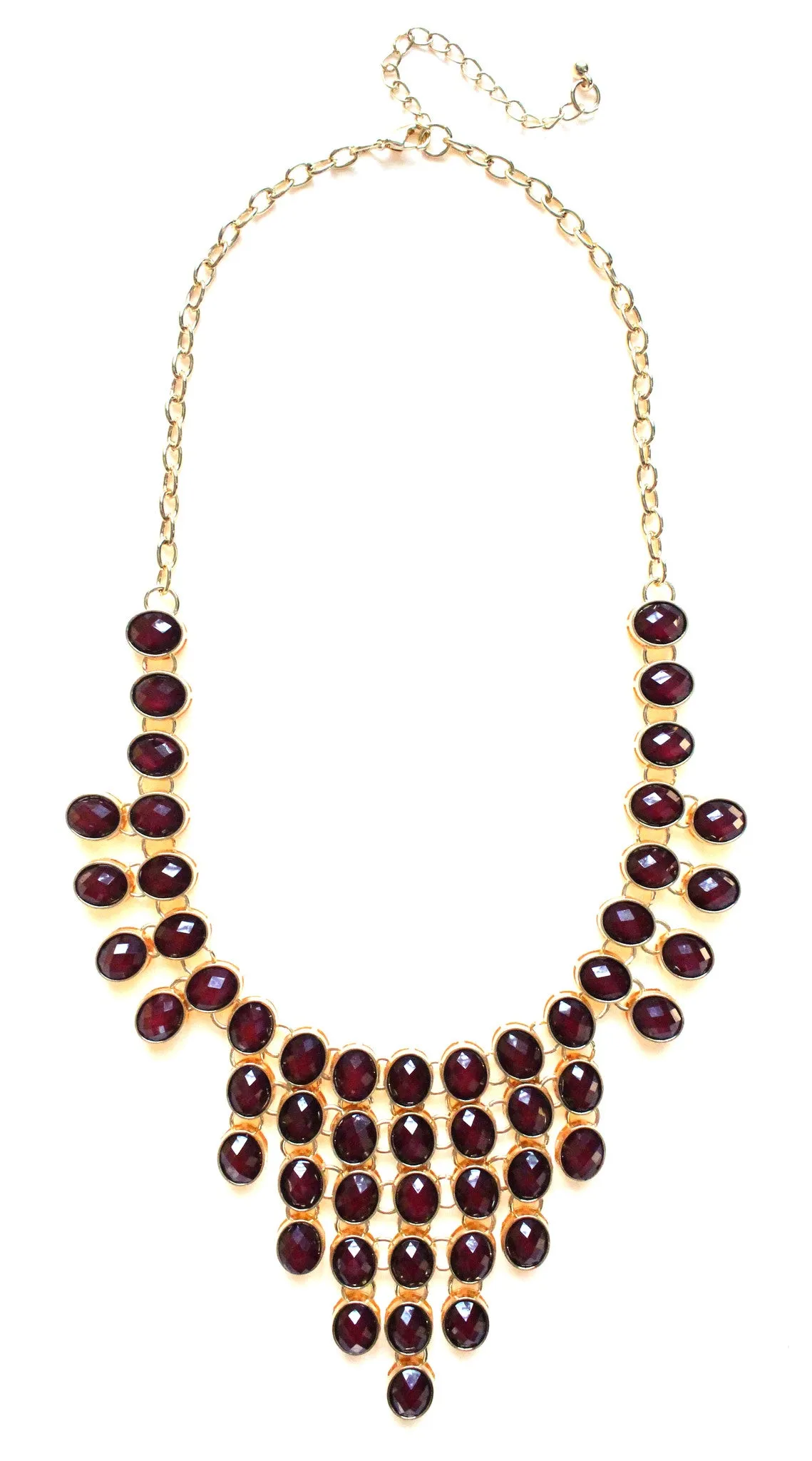 Jeweled Romance- Burgundy