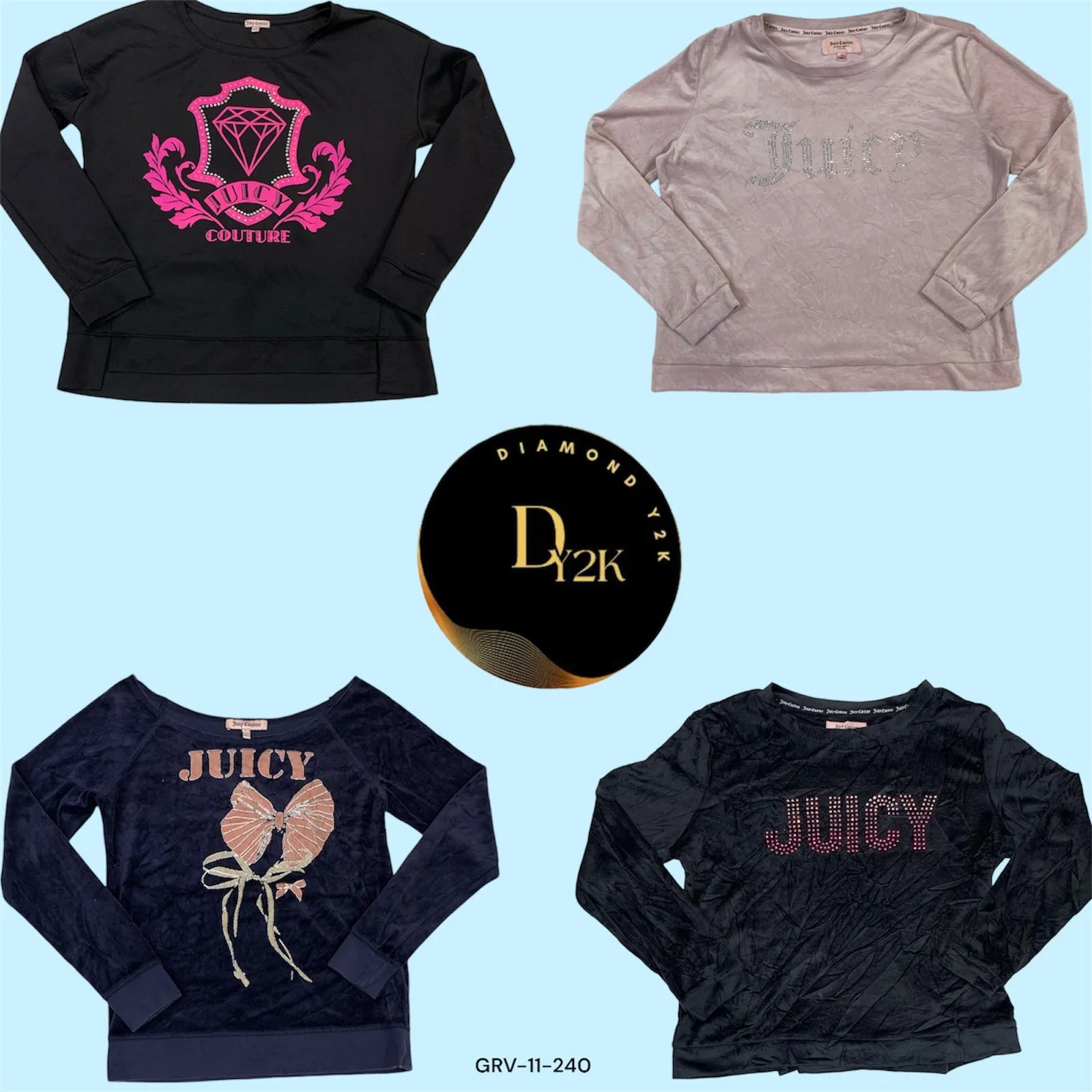 Juicy Couture Velvet Sweatshirt (GRV-11-240)