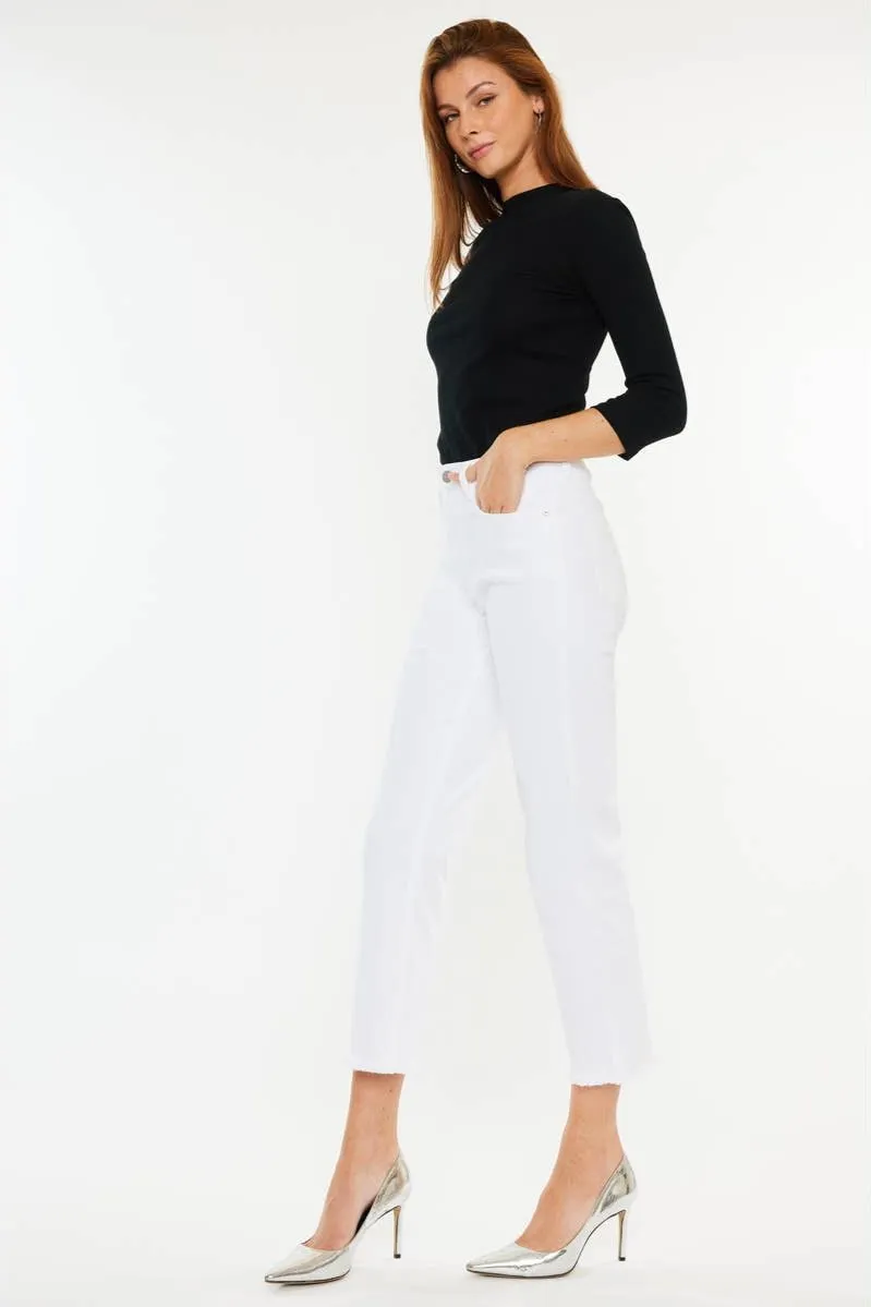 KanCan High Rise Cropped Straight Leg. Fall Clearance!