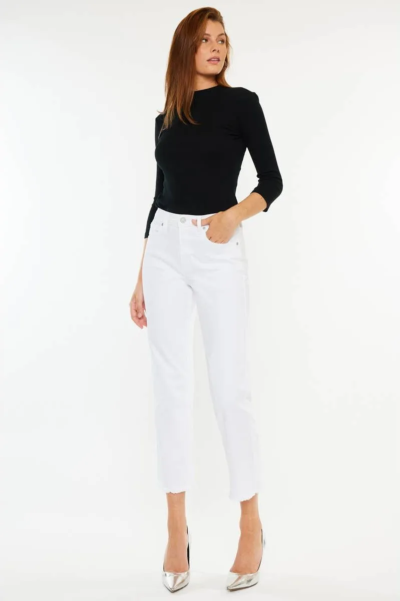 KanCan High Rise Cropped Straight Leg. Fall Clearance!