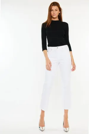 KanCan High Rise Cropped Straight Leg. Fall Clearance!