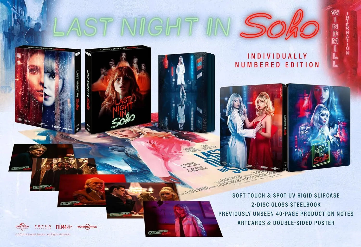 LAST NIGHT IN SOHO (REGION FREE/B IMPORT - LIMITED EDITION) 4K UHD/BLU-RAY STEELBOOK