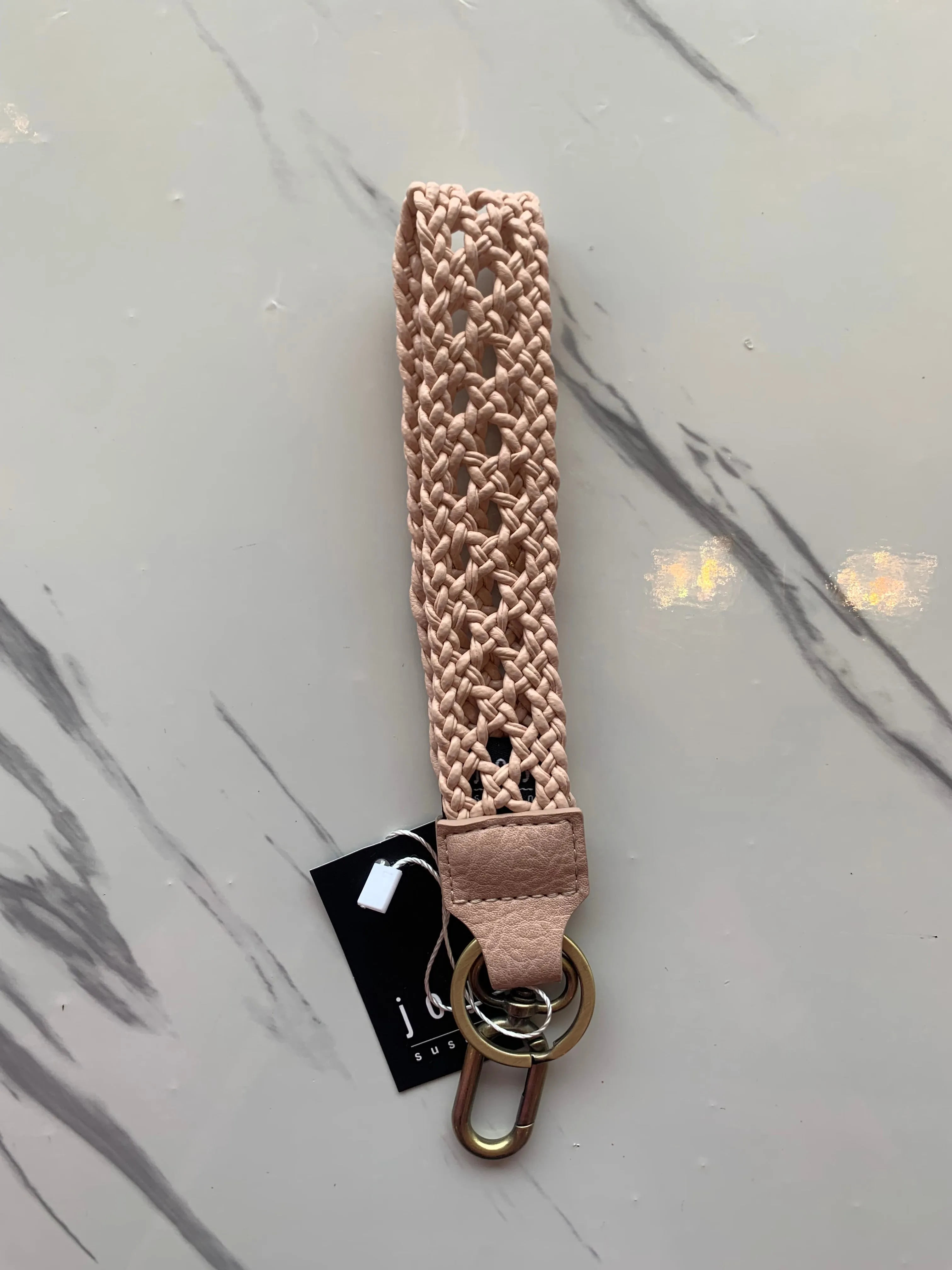 Leather Wristlet Keychain