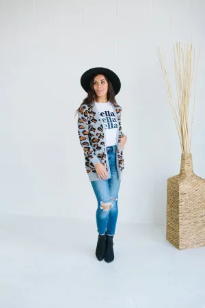 Leopard Pocket Cardigan