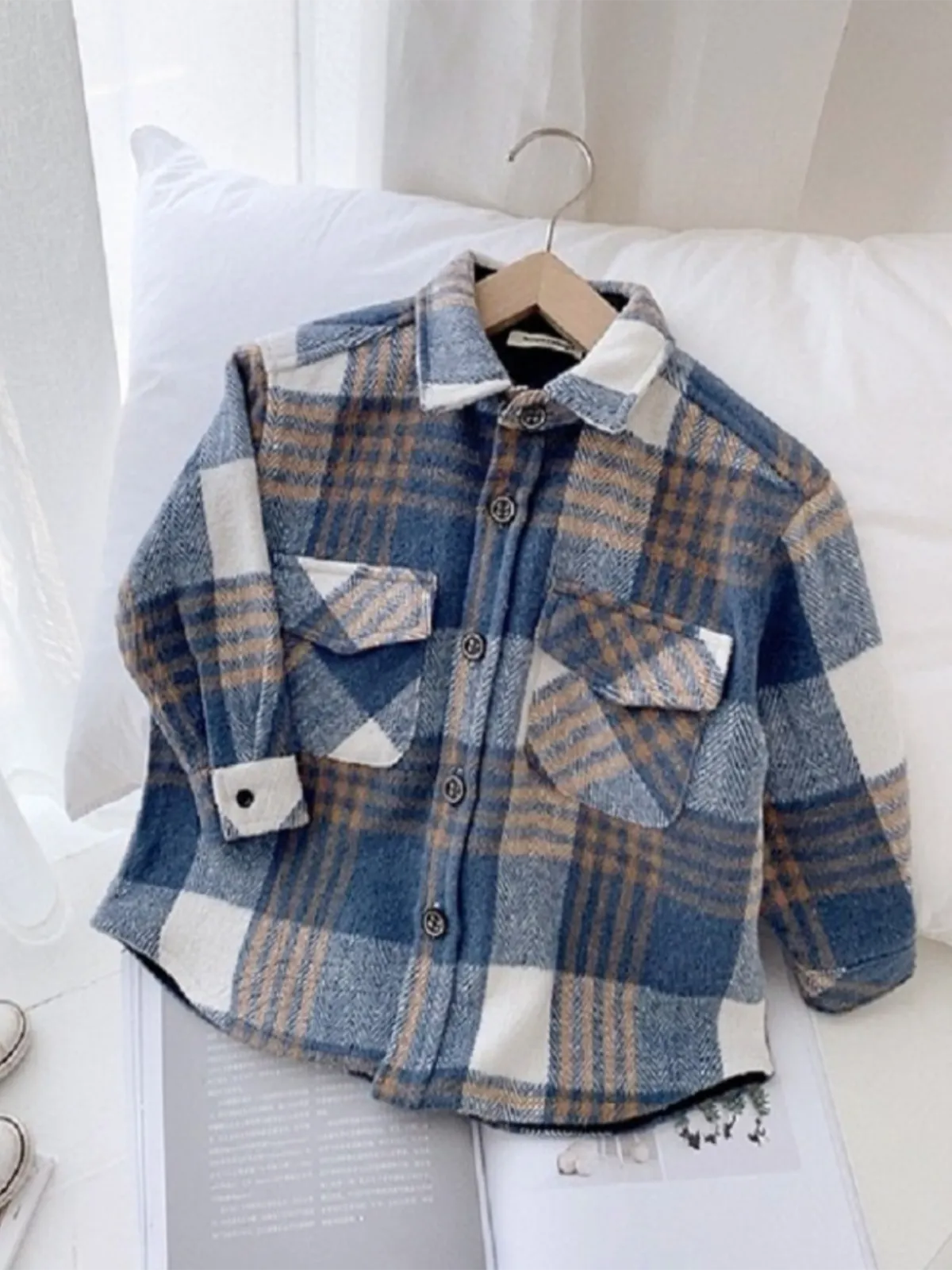 Let's Have Fun Lightweight Plaid Jacket