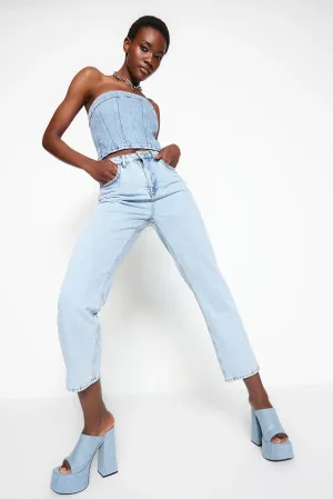 Light Blue high waist jeans