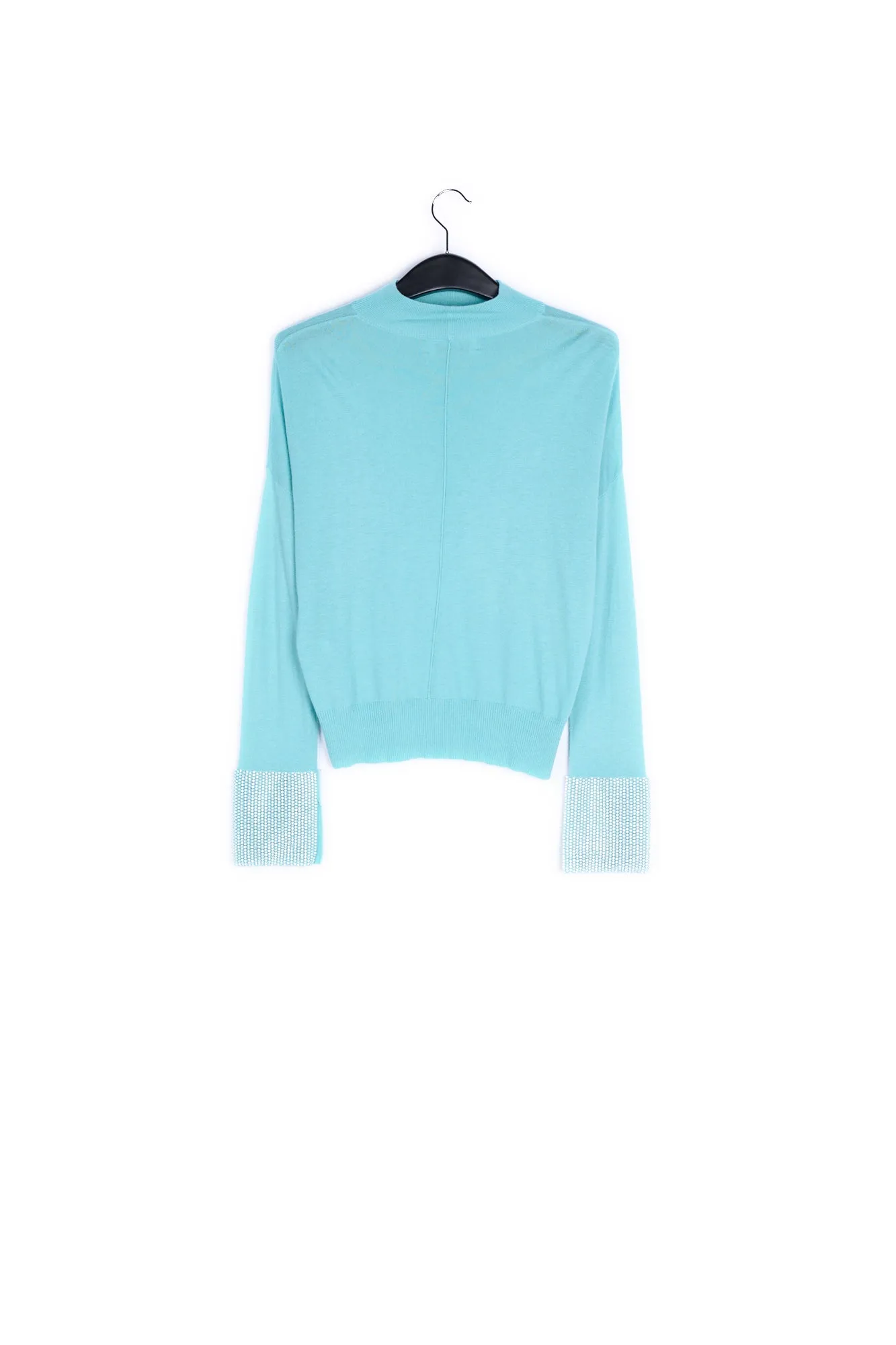 Light blue turtleneck sweater