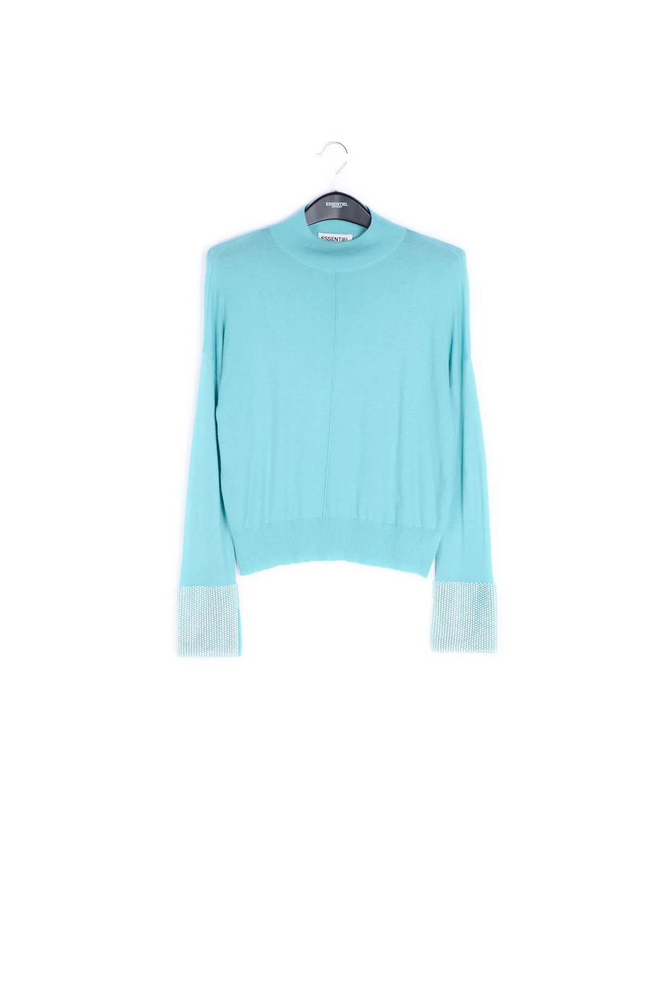 Light blue turtleneck sweater