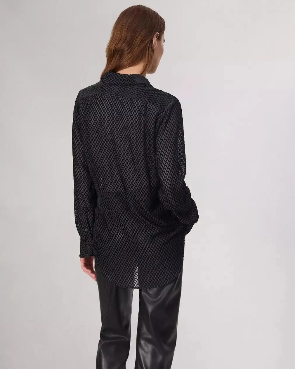 Lila Patterned Shirt - Black