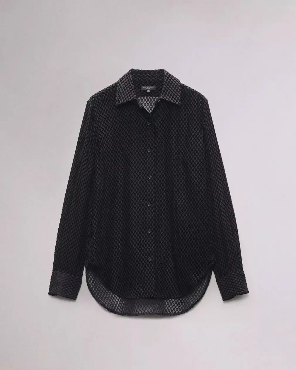 Lila Patterned Shirt - Black