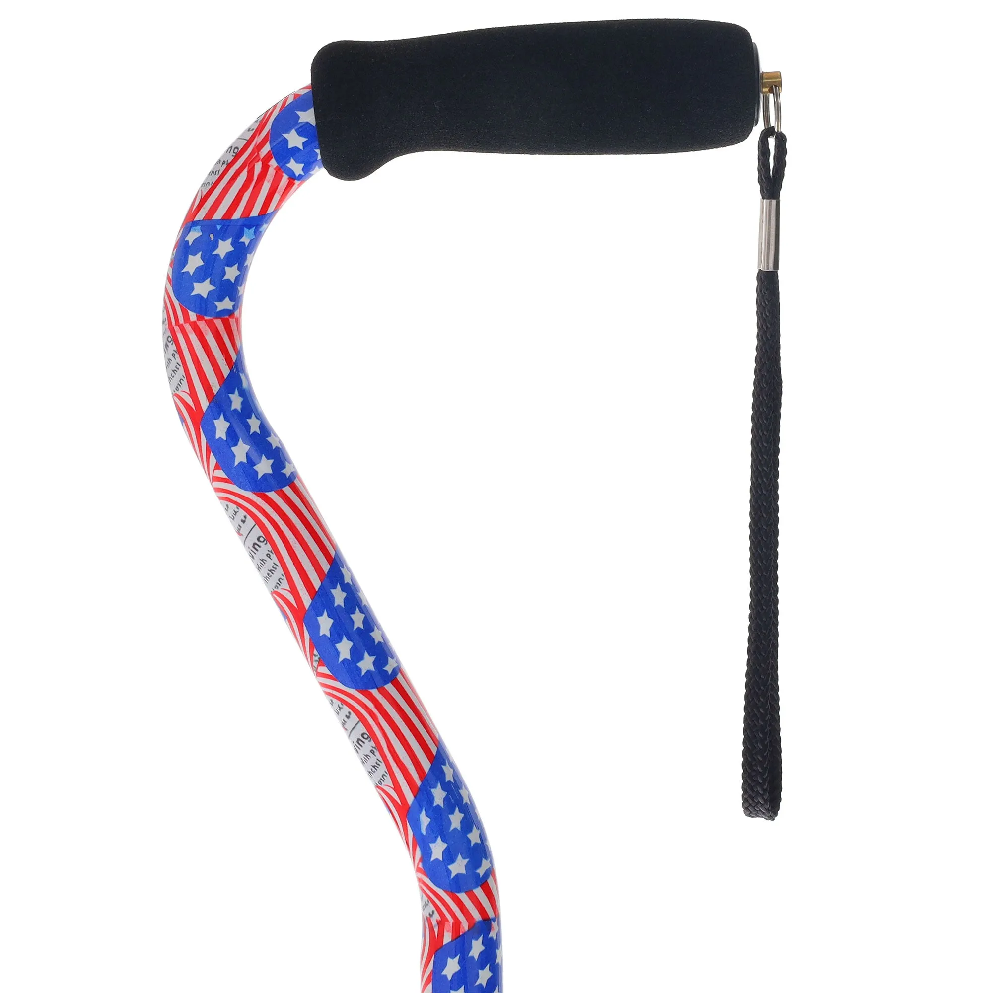 Limited single item listing:  American Flag Adjustable Offset Walking Cane