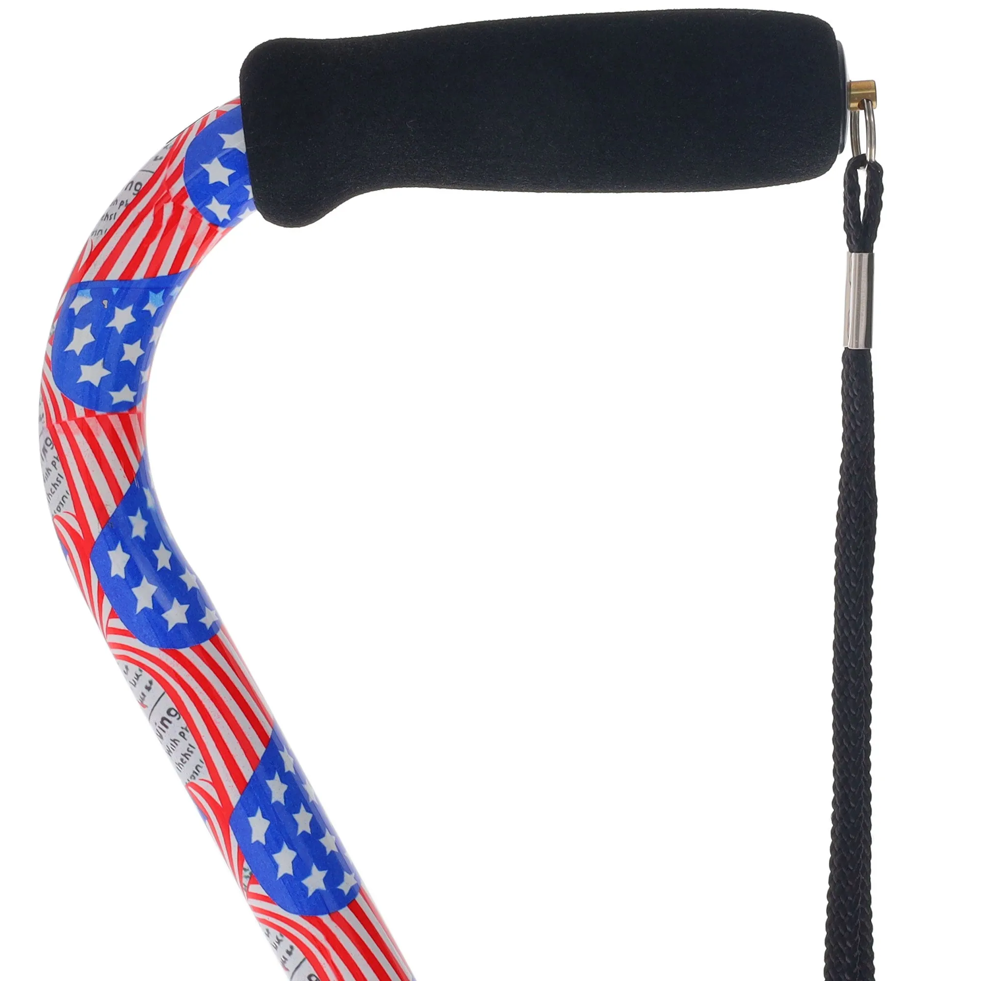 Limited single item listing:  American Flag Adjustable Offset Walking Cane