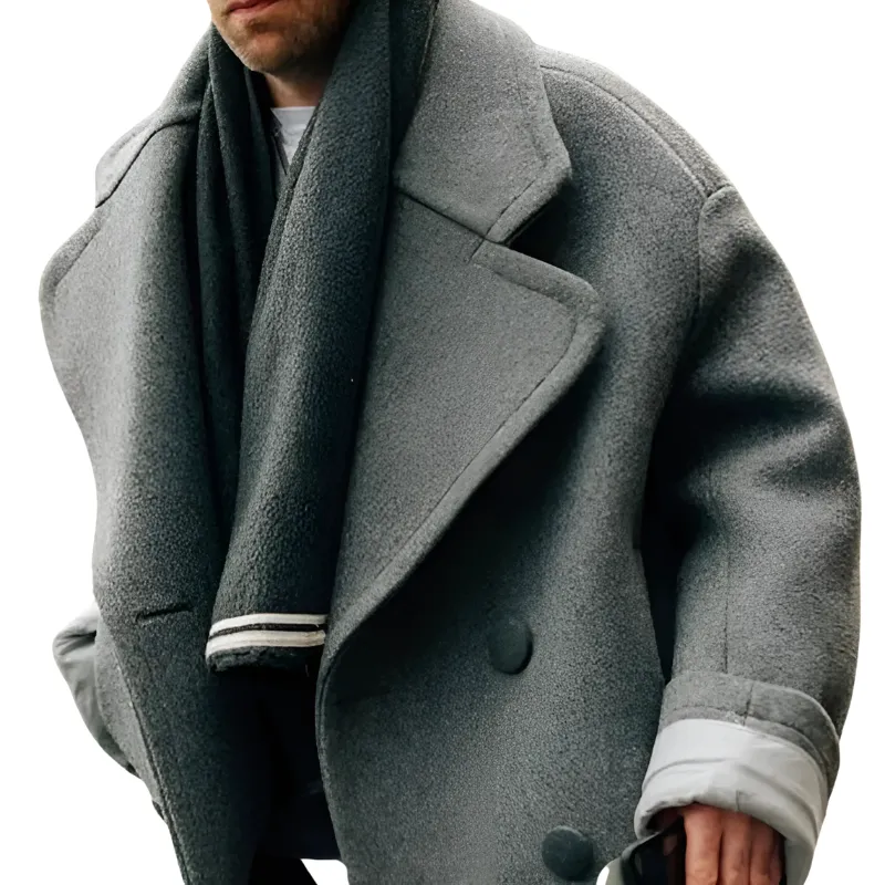 Mavric -Double-Breasted Coat - Chic - Fashionable - Ideal for Autumn/Winter