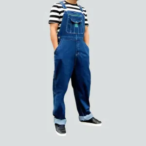 Men's denim dungaree