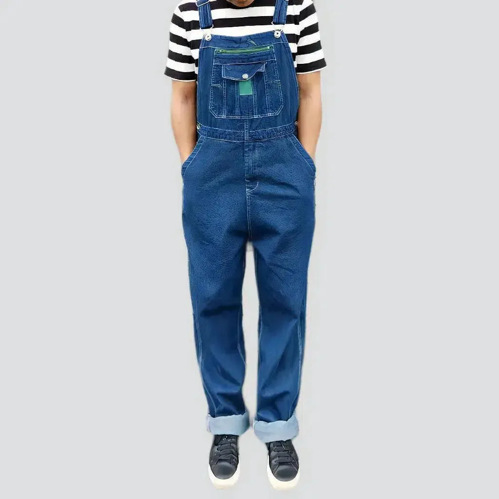 Men's denim dungaree