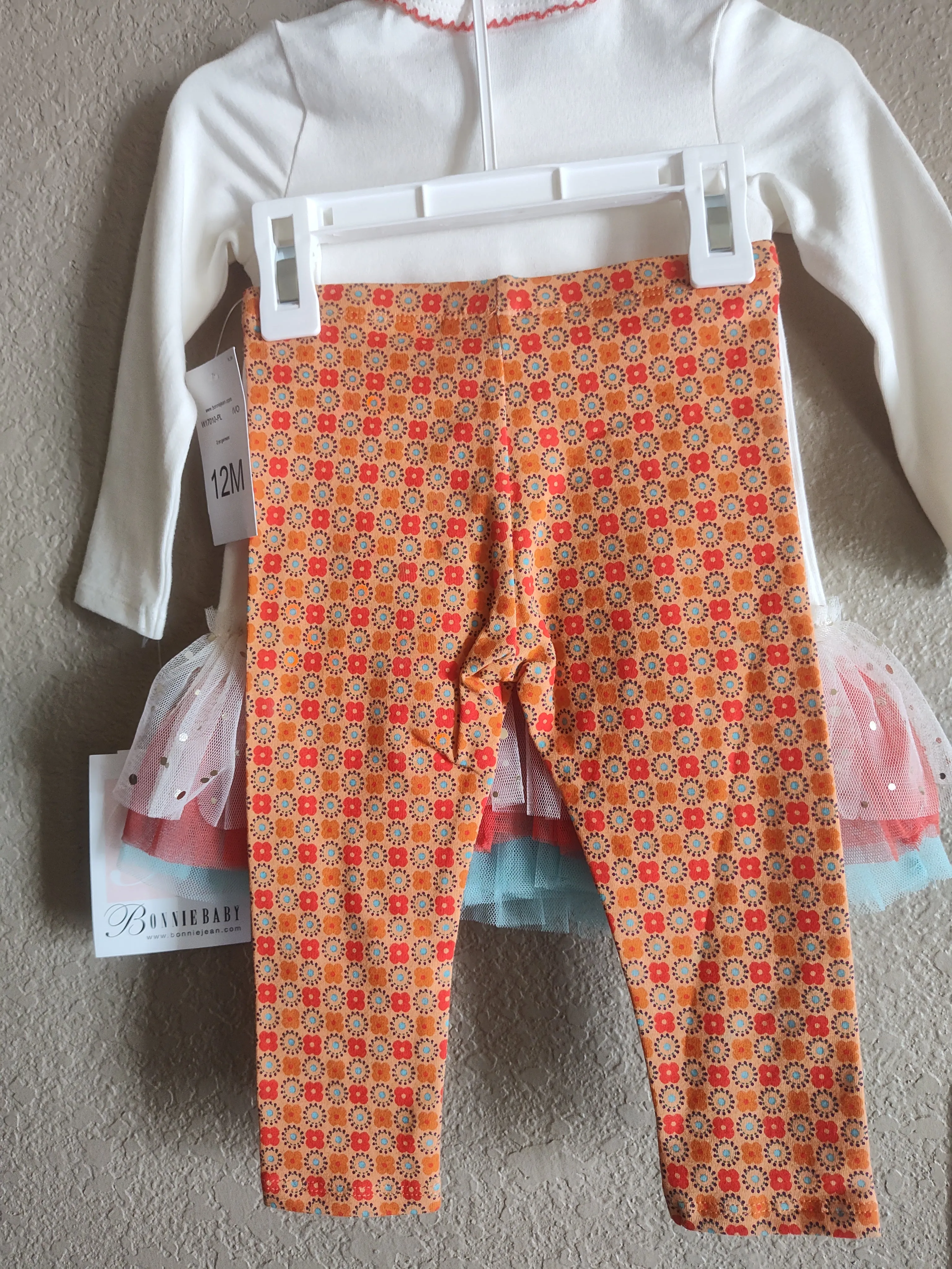 Mixed Print Pumpkin Legging Set | Bonnie Baby