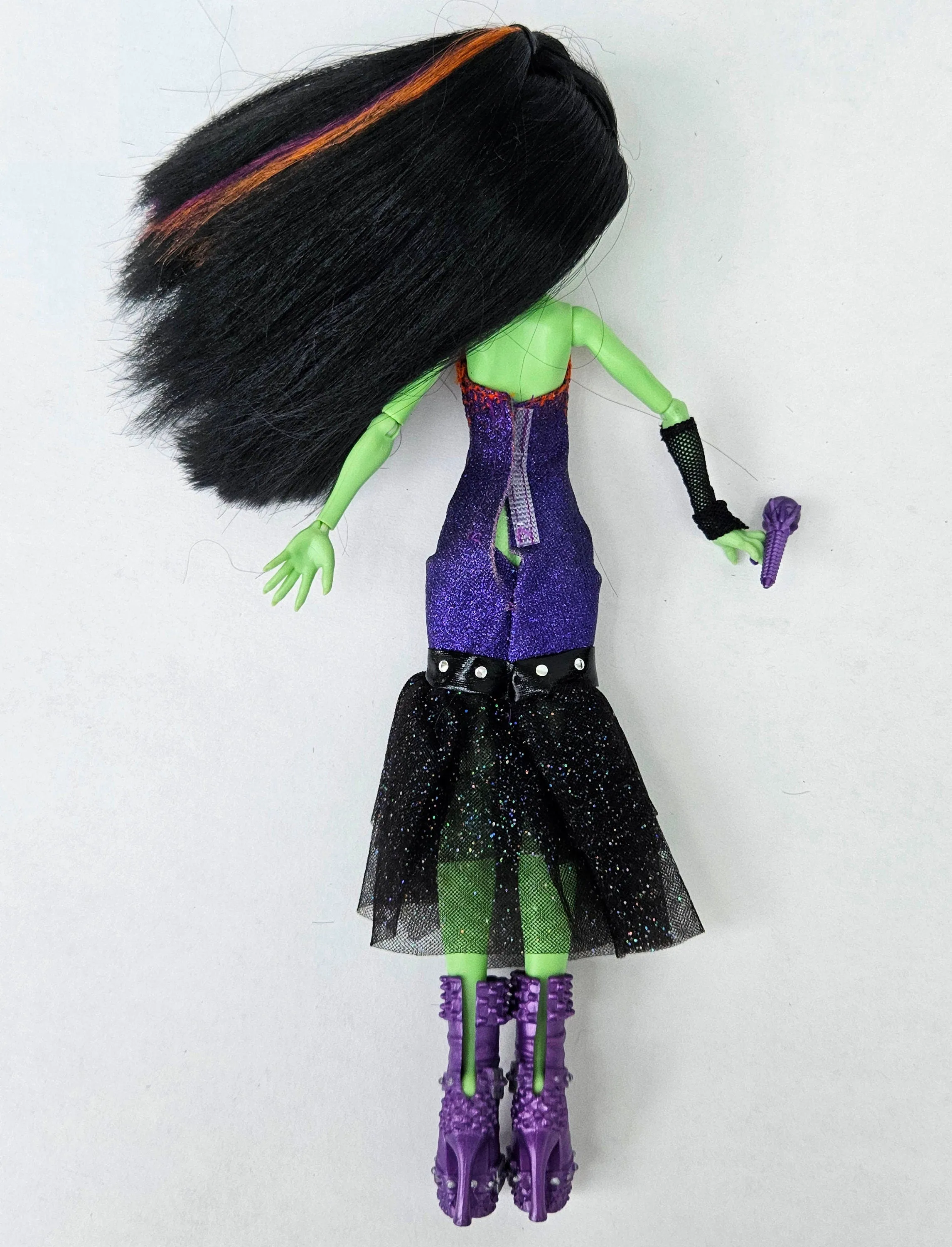 Monster High Doll Casta Fierce One Night Only for Collectors, OOAK Repaints, Playing, Original Accessories and Clothes, Witch Doll, Rare