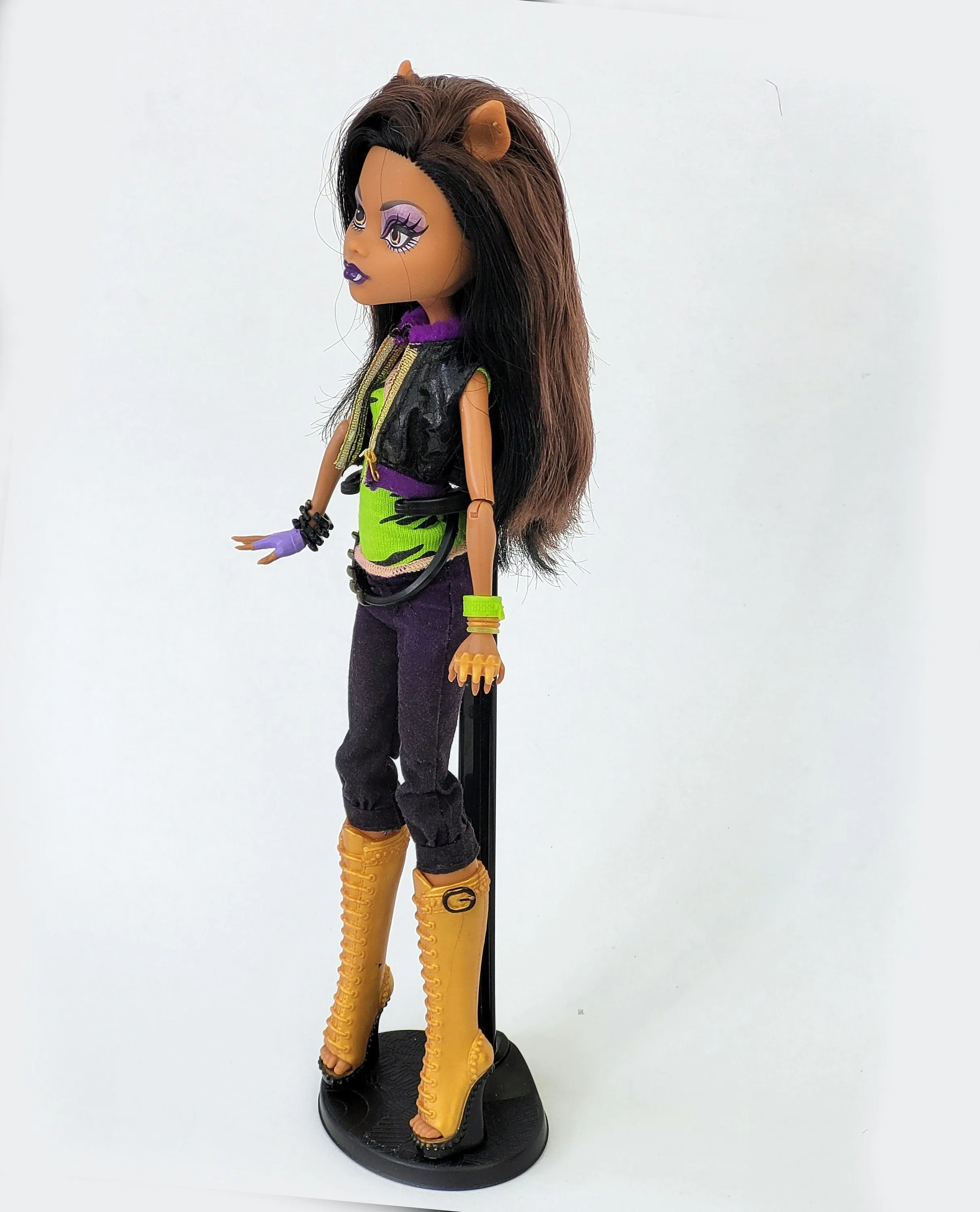 Monster High Doll Clawdeen Wolf I love Fashion for Collectors, OOAK Repaints, Playing, Original Accessories and Clothes, Extremely Rare Doll