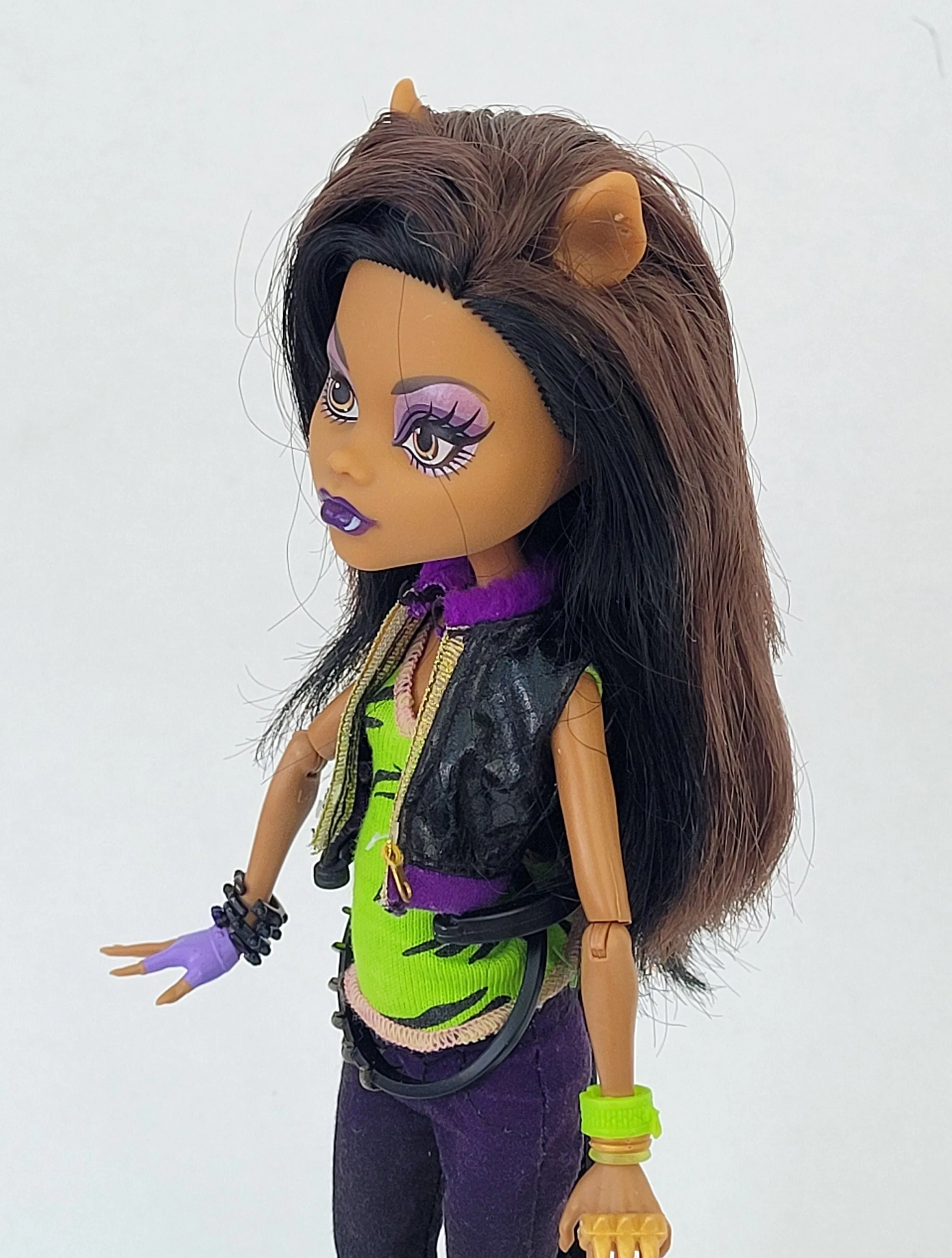 Monster High Doll Clawdeen Wolf I love Fashion for Collectors, OOAK Repaints, Playing, Original Accessories and Clothes, Extremely Rare Doll