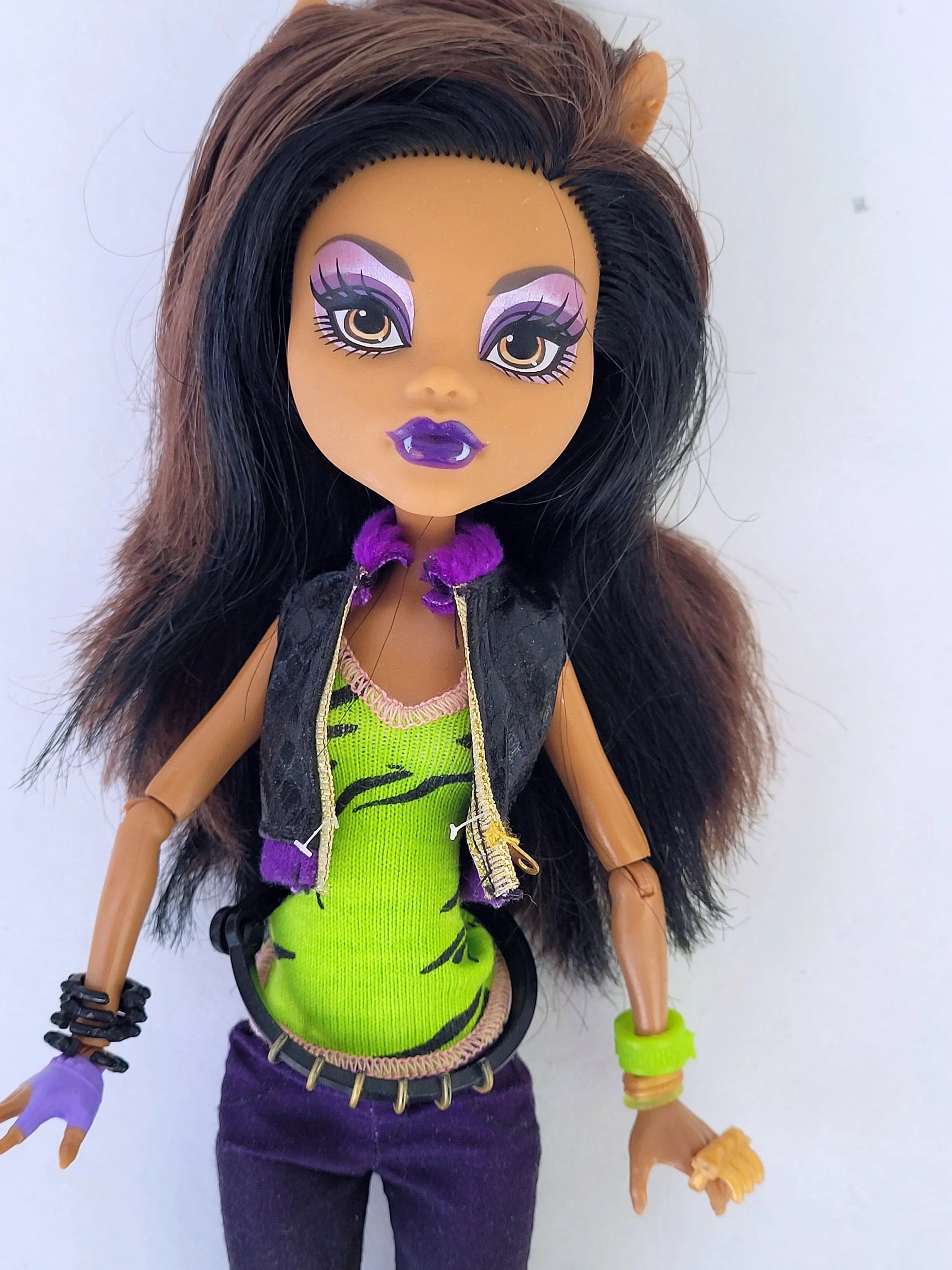 Monster High Doll Clawdeen Wolf I love Fashion for Collectors, OOAK Repaints, Playing, Original Accessories and Clothes, Extremely Rare Doll