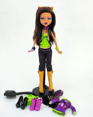 Monster High Doll Clawdeen Wolf I love Fashion for Collectors, OOAK Repaints, Playing, Original Accessories and Clothes, Extremely Rare Doll