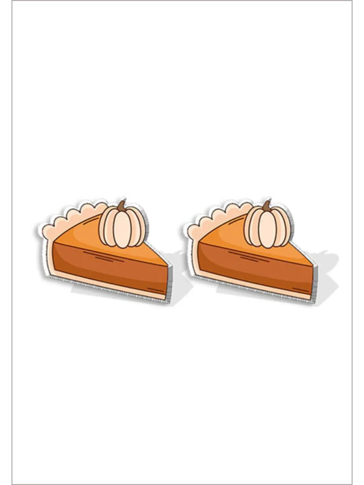 My Sweet Thanksgiving Acrylic Pumpkin Earrings