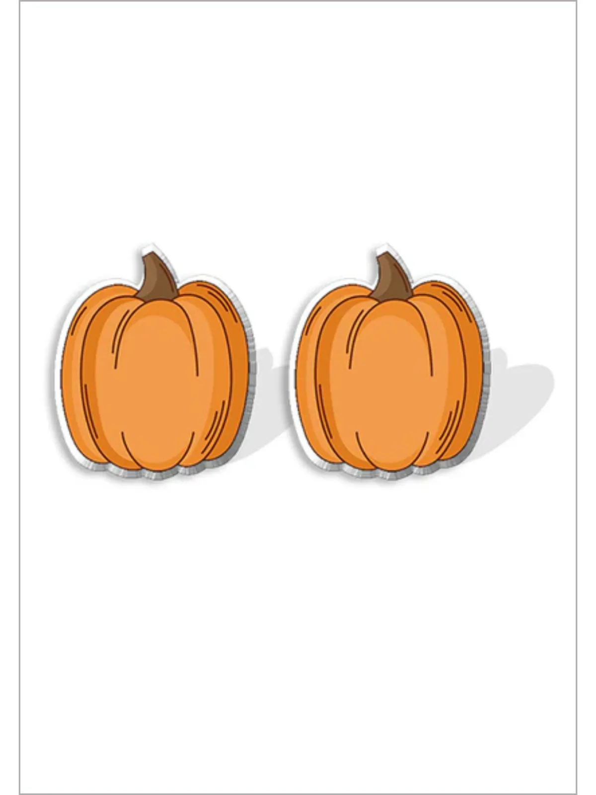 My Sweet Thanksgiving Acrylic Pumpkin Earrings