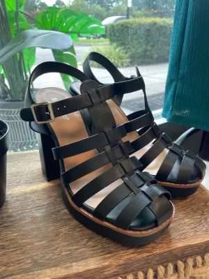 Next Step Strap Chunky Heels