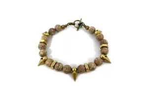 On Point Bracelet | Crinoid Fossil