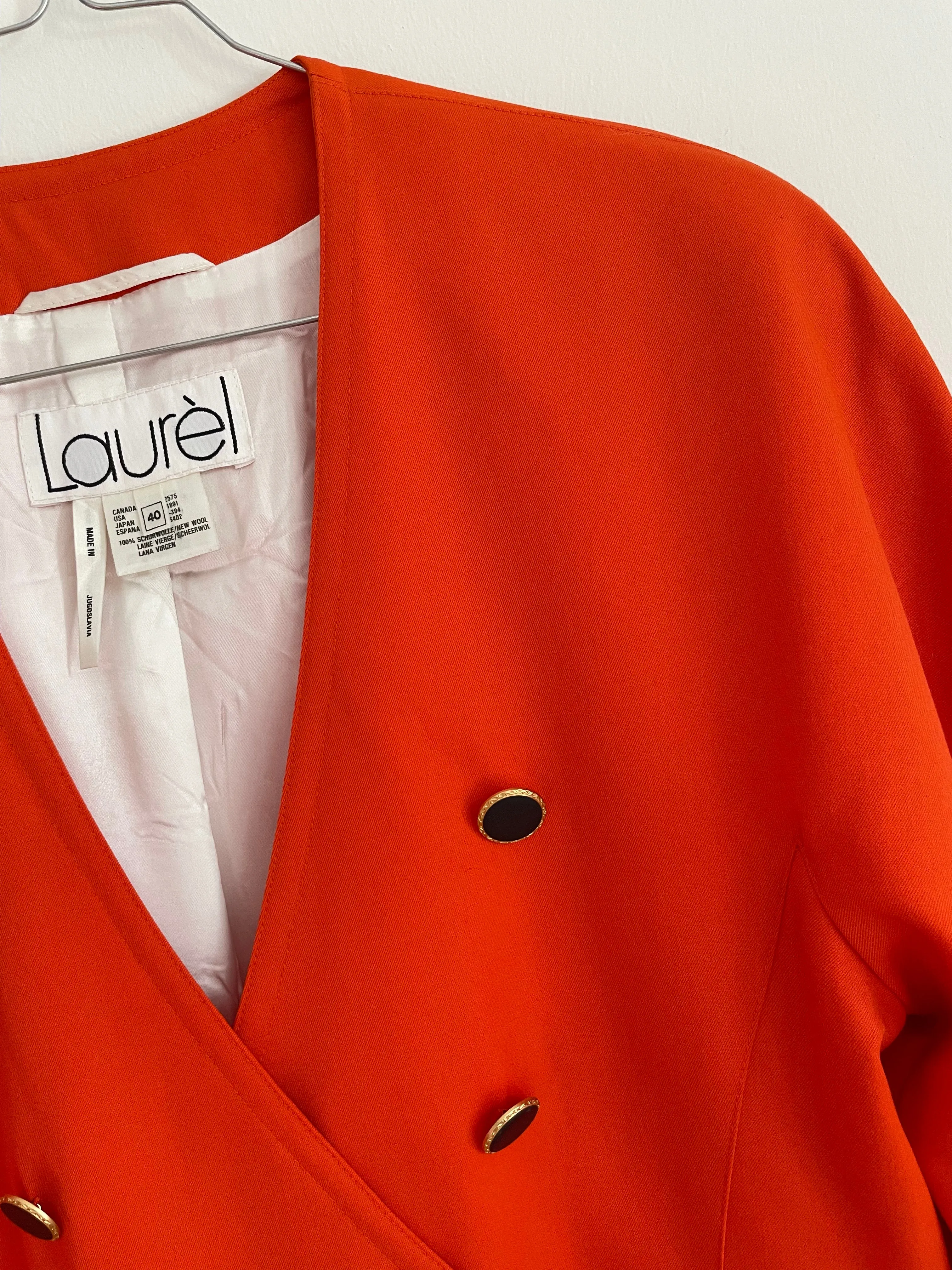 Orange Blazer Jacket